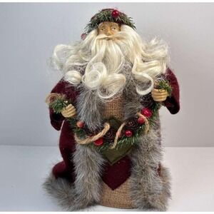 Vintage‎ Kurt Adler Santa Clause Christmas Tree Topper / Table Decor 11.5" Tall